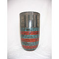 Clay Banded Open Vase (Nicaragua)