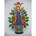Handmade Large 'Tree of Life' Candleholder (Peru)