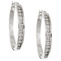 Sterling Silver 1/2ct TDW Diamond Hoop Earrings (I-J, I2-I3)