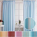 Two-tone Pinstripe Window Curtain Pair (84 in.)