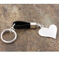 Sterling Silver Heart Key Chain (Mexico)