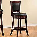 Verona Cherry Padded Back Swivel Counter-height Chair