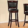 Verona Cherry Padded-back Swivel Pub Chair