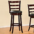 Verona Cherry Ladder-back Swivel Pub Chair