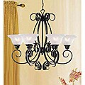 Black Iron 6-light Chandelier