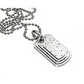 Stainless Steel Men's 3D Dogtag Necklace