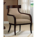 Lauren Solid Wood Cashew Accent Chair