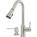 Pintah Satin Nickel Kitchen Faucet with Soap Dispenser