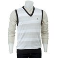 French Connection Men's Striped Sweater Vest