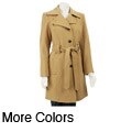 AK Anne Klein Women's Belted Wool Coat