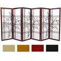 Bamboo Tree 4-foot/ 6-panel Shoji Screen Room Divider (China)