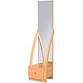 Double Beam Cheval Vanity Mirror with Storage