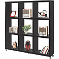 Window Display Cabinet/ Room Divider with Roll-away Wheels
