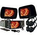Black 9-inch Headrests with 4.5-inch Screen Car DVD Player