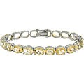 Sterling Silver 33 TGW Citrine Bracelet