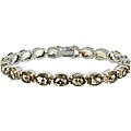 Sterling Silver 33 TGW Smokey Quartz Bracelet