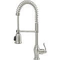 Sherisah Satin Nickel Spring Spout Kitchen Faucet