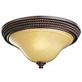 Tannery Bronze 1-light Flush-mount Ceiling Fixture