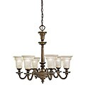 Oiled Bronze 6-light Chandelier