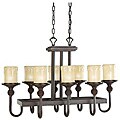 Tannery Bronze 8-light Island Chandelier