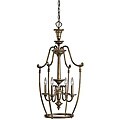 Oiled Bronze 4-light Foyer Fixture