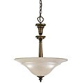 Oil-rubbed Bronze Three-light Inverted Pendant