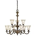 Oiled Bronze 9-light Chandelier