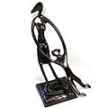 Bronze 'Dancing Mother and Child' Sculpture (India)