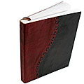 Two-tone Leather Black/ Red Journal (India)
