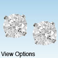 14k Gold 1 1/2ct TDW Diamond Solitaire Earrings (I-J, I2)