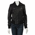 MICHAEL Michael Kors Women's Leather Bomber Jacket