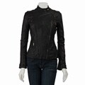 MICHAEL Michael Kors Women's Leather Motorcycle Jacket