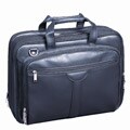Stebco Deluxe Black Leather-look Overnight Laptop Case
