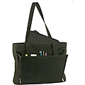 Women's Black Business Tote with Removable Laptop Sleeve
