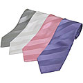 Brioni Men's Large Solid Stripe Tie