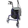 Mabis 3-wheel Royal Blue Aluminum Rollators (Pack of 2)