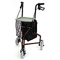 Mabis 3-wheel Burgundy Aluminum Rollators (Pack of 2)