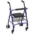 Mabis Royal Blue Aluminum Rollators (Pack of 2)