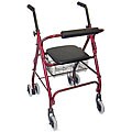 Mabis Healthcare Burgundy Aluminum Rollator (Set of 2)