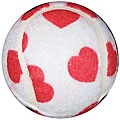 Mabis White with Hearts Walkerballs (Set of 2)
