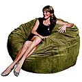 FufSack Large 5-foot Camel Microsuede Lounge Chair