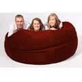 FufSack Sofa Sleeper Red Microsuede Lounge Chair
