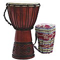 Mahogany Celtic Labyrinth Djembe Drum (Indonesia)
