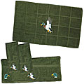 Dark Green 4-piece Mallard Towel Set
