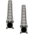 10k Gold 1/2ct TDW Black and White Diamond Earrings (H-I, I2-I3)