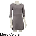 AtoZ Women's Pleat-front Mini Dress
