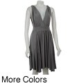 AtoZ Women's Roman V-neck Dress