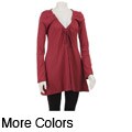 AtoZ Women's Bell-sleeve Tie Tunic