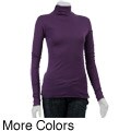AtoZ Women's Long-sleeve Mock Neck Top