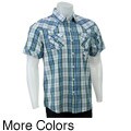 Kanji Men's Two-tone Plaid Shirt